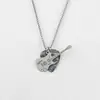 Colar Masculino com Pingente de Palheta de Guitarra de Rock, Design de Nicho, Joia de Aço Inoxidável de Instrumento Musical Personalizado, Corrente para Suéter Atacado