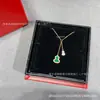 Collar de Calabaza Qijia de Alta Gama Chapado en Oro Incrustado de Diamantes Ágata Roja Cadena para Clavícula Colgante Pequeño Gargantilla Vintage Ins Tendencia Caliente