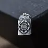 Pingente de prata S925 Yiluya com mantra de seis palavras Acessórios de material para pulseira de contas Wenwan DIY, pingente de segurança, colar
