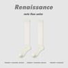 Calcetines Blancos de Becerro Estilo Renacentista para Mujer, Primavera y Verano, Ultra Delgados, Doble Aguja, Medias Negras de Seda, Paquetes de Calcetines Serie Japonesa