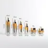 Fabricante Xingbotu Transparencia Alta como Octagonal Gradiente Set de Botellas para Loción Botella de Crema de Gama Alta Salón de Belleza Más Vendido 100ml