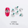 Nuevo Arte de Uñas Aleación Diamante K9 Joyería Nupcial Ovalado Forma Especial Corona Accesorios Decorativos Joyería Arte de Uñas Estilo Estilo Japonés