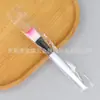 Ferramenta de maquiagem beleza pincel em formato de leque para ácido fruitado placa de pincel de silicone de dupla face raspador bastão aplicador para máscara pincel para máscara bastão aplicador de mistura com cabeça macia