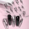 Zhengxiang Transfronteiriço 2023 Adesivos para Nail Art Embossados 5D Desenho Animado Cyber Vermelho Amor DIY Adesivos de Unha Infantis Personalizados Atacado