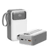 Nuevo Modelo con Cable Incorporado 20000 mAh Capacidad Ultra Grande Fuente de Alimentación Móvil Carga Rápida de 22.5W Compacto y Conveniente Power Bank