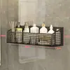 Prateleira de armazenamento de cosméticos para vaso sanitário de banheiro, prateleira de armazenamento com drenagem montada na parede da pia sem perfuração
