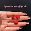 Accesorio de Paz de Sándalo Rojo Natural de Alto Contenido, Pulsera DIY de Buena Suerte y Riqueza, Etiqueta Pequeña Redonda, Cinabrio