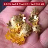 Suporte de Contas Flor Grande de Prata do Xizang, Espaçador de Pulseira de Contas Flor de Prata, Espaçador de Tampa de Flor, Brincos com Pingente, Acessórios de Joias de Contas Flor