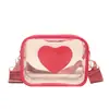 2026 Nueva Bolsa Transparente Estética Ligera Casual Bolso Cruzado Nicho Nuevo Correa Ancha para el Hombro Bolso Simple de un Solo Hombro Bolso para Mujer