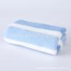 Toalla Facial de Coral Fleece Más Vendida Transfronteriza con Bordes de Raya Ancha, Set de Toallas de Baño, Suave y Absorbente