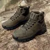 Botas de Senderismo Antideslizantes Impermeables Resistentes al Desgaste de Gran Tamaño para Exteriores Botas de Combate Botas Militares de Entrenamiento para Acampar Calzado de Senderismo