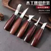 Juego de Cuchillos para Tallado en Madera para Carpintería DIY, Incluyendo Cuchillos Curvos y Herramientas para Tallar y Cavar