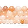 Pedras Naturais Soltas de Aventurina Rosa Bolas Redondas High-End Acessórios para Joias de Pulseira DIY Pedras Semi-Acabadas Fornecimento Direto da Fábrica