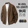 Jaqueta Cardigan Casual Masculina Plus Size Oversized Solta Estilo Coreano Europeu e Americano Estilo Hong Kong Transfronteiriço Comércio Exterior Atacado Bonito