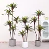 Plantas verdes artificiales grandes de estilo nórdico, Aglaonema china de hojas rojas aterciopeladas, para decoración de sala de estar, casa de huéspedes y habitación modelo, creando un paisaje natural y realista