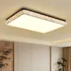 Lámpara de techo para dormitorio estilo madera natural, estética estilo Song, tela impresa con veta de madera, acogedora y agradable a la vista, lámpara para dormitorio principal