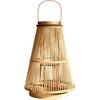 Bambú Ratán Retro Linterna de Viento Colgante de Mano Decorativa para Estancia en Casa al Aire Libre Adornos Candelabro Linterna de Palacio Accesorios de Fotografía