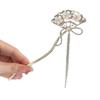 Horquilla moderna con borlas de perlas de súper hada para mujer, horquilla para el cabello con forma de abanico de alta gama, tocado Hanfu antiguo, nueva de alta gama