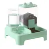 Comedero y dispensador de agua automático para gatos, cuenco integrado para gatos y perros, cuenco elevado para gatos que protege el cuello, cuenco doble para comer y beber