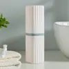Taza de Lavado para Viaje, Taza Portátil para Cepillo de Dientes y Enjuague Bucal, Set de Tazas para Cepillo de Dientes de Viaje, Taza para Cepillo de Dientes de Pareja, Estuche para Cepillo de Dientes