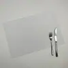 Tapete cuadrado de alta gama de estilo japonés para comida occidental, aislante térmico, antideslizante, de PVC con rayas doradas, para tazas y cuencos, venta directa de fábrica