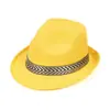 Chapéu Unissex Chapéu Bacia Chapéu Jazz Britânico Chapéu de Estudante para Meninos e Meninas Chapéu para Performance de Dança de Mesa Chapéu de Cowboy Ocidental
