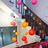 Lanternas de Papel de Ano Novo 2025 Festival do Meio Outono Barraca Pequenos Artigos Lanternas de Meio Outono Lanternas DIY Feitas à Mão Decorações de Lanternas Casamento