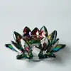 Set de quemador de incienso árabe bañado en oro transfronterizo, Decoración para sala de estar estilo de Oriente Medio, Quemador de incienso de cristal, Portavelas grande