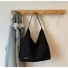 Nova Bolsa Tote de Comércio Exterior, Bolsa de Ombro de Veludo Grande Capacidade Outono e Inverno, Bolsa de Mão para o Dia a Dia de Estudante Universitário, Bolsa de Ombro