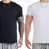 Camiseta Deportiva de Entrenamiento Casual Versátil Nueva de Verano Color Sólido Básica Ajustada Transpirable Oversize Top