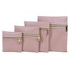 Bolsa de Joyería de Cuero Bolsa con Cremallera Bolsa para Joyería Bolsa para Joyería Aretes Aretes Collar Anillo Bolsa de Almacenamiento Bolsa para Polvo de Joyería