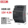Fuente de alimentación conmutada Mingwei H-15-24V montada en riel, 30W, tamaño compacto, 5V CC, -60-12