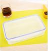Caja de plástico rectangular transparente para microondas, sellada y apta para microondas, para conservar alimentos frescos, ideal para cangrejos asfixiantes, para helados