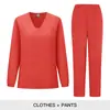 Ropa de Trabajo para Hombre y Mujer de Manga Larga para Comercio Exterior Transfronterizo, Ropa para Lavar a Mano, Ropa de Confinamiento para Doctores y Enfermeras, Ropa de Trabajo para Consultorios Dentales y Salones de Belleza