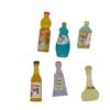 Botella pequeña bricolaje comida y juego botella de vino tienda de conveniencia bolsa ciega de dibujos animados accesorios de joyería de resina luminosa decoración de joyería ins