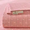 Otoño e Invierno Engrosado Algodón Puro Cepillado Sábana Individual 100% Algodón Funda de Sábana para Cama Individual de Dormitorio Juego de Tres Piezas 1.5m