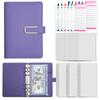 Carpeta A6 transfronteriza, libro de mano con cremallera, bolsa de cuero PU, cuaderno de hojas sueltas, presupuesto personalizado, disponible en stock