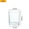 Copo para Vela de Aromaterapia Personalizado, Copo de Vidro Transparente, Copo Vazio, Suporte Simples para Vela, Copo Recipiente para Vela Doméstico, Copo para Óleo Essencial
