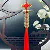 Pingente de Moeda dos Cinco Imperadores em Forma de Cabaça de Cobre Puro para Resolver Conflitos de Porta em Porta, Nó Auspicioso para Uso Doméstico, Presente de Ano Novo, Moeda dos Cinco Imperadores Chinesa
