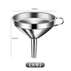 Embudo Calibre Grande y Pequeño para Verter Aceite Hogar Cocina Filtro de Malla de Acero Inoxidable Cucharón para Vino Cuchara para Vino Dispensador Cucharón