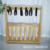 Amazon estante de madera para equipaje hotel dormitorio sala de estar doble capa plegable de piso maleta