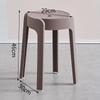 Taburete de plástico grueso apilable para el hogar, redondo, con forma de molino de viento, sencillo, apilable, extra grueso, de goma alta, venta al por mayor