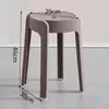Taburete de Plástico para el Hogar Engrosado Taburete Molino de Viento Silla de Comedor Simple Moderna Banco Alto Mesa de Comedor Silla de Goma Apilable