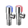 Ventas Directas de Fábrica Venta al por Mayor Transfronteriza Válvula de Ángulo de Acero Inoxidable Calentador de Agua para Inodoro Interruptor de Válvula de Agua Válvula de Tres Vías Engrosada Válvula de Ángulo Recto