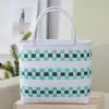 Bolsa de Playa Versátil, Cesta de Verduras, Bolsa de Regalo, Bolsa Cuadrada, Bolso de Mano de Gran Capacidad, Bolsa Tejida, Bolsa de Compras para Mujer