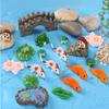 Nuevos Adornos de Rana Estilo Mediterráneo de Resina Adornos de Micro Paisaje Adornos Decorativos Creativos Hoja de Loto Loto