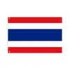 Tela de Fondo Bandera de Tailandia Transfronteriza Decoración Celebración Día Nacional Cadena de Banderas Abanico de Bandera Bandera de Mano