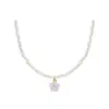 Colar de Pérolas Camélia Estilo Francês para Mulheres, Pequena Corrente Clavicular Inspirada em Chanel de Luxo Leve, Design de Nicho, Acessório com Senso de Elegância