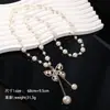 Cadena de Suéter Estilo Nuevo Transfronterizo Inspirada en Chanel Versión Coreana Collar Largo Lujo Ligero Nicho Aleación de Alta Gama Que No Se Desvanece Al Por Mayor