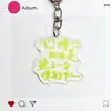 Llavero con Letras de Mayday Colgante Acrílico Colgante de Estrella Doble Cara Accesorios de Letras de Álbum Merchandising para Fans